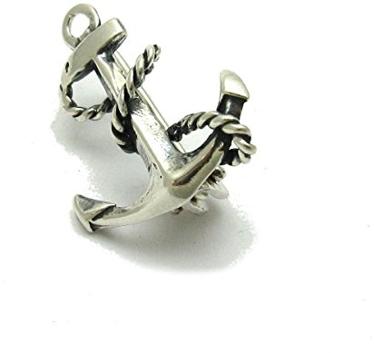 Sterling Silber Brosche Anker massiv 925 Empress