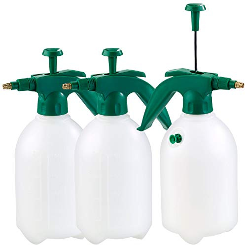 PEARL 3er-Set Pump-Druck-Sprüher, Messingdüse, lösungsmittelfest, je 2 l
