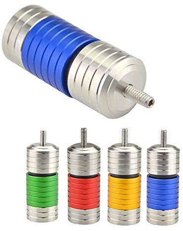 AMEYXGS Bogenschießen Bogen Stabilisator Justierbarer Balance Stangen Stabilisator Schalldämpfer Erschütterungsdämpfer Jagdzusatz Verbundbogen Zusätze (Blau)