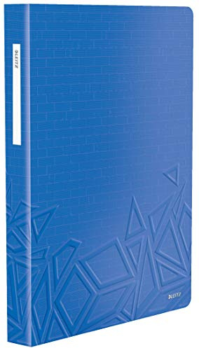 Leitz Urban Chic Sichtbuch in A4 Format, 80 Klarsichthüllen für 160 Blatt, Blau, 46520032