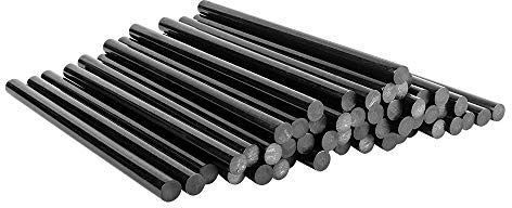 Universal Heißklebepatronen | Heißklebesticks für große Heißklebepistolen | Heißkleber Sticks | Ø 11 mm | 20 cm lang | 50 Stück | schwarz