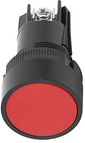 Fafeicy Interruptor Pulsador, 10 Piezas, 660V 10A, XB2-EA, Verde y Rojo, con Resistencia de Contacto 25MΩ