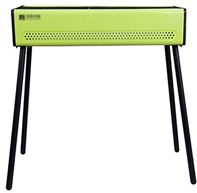 Barbecue Charbon Jardin Barbecue en plein air Grillades Grillades Charbon Ménage Grillades avec Métal Mesh Storage Panier Portable Champ Portable Épaississement Barbecue Charbecue Grillaire Convient 5