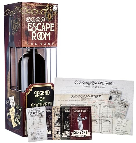 Boxer Gifts Wine Escape Room Game-Bottle Puzzle Box For Adults-Unusual Fun Gifts For Men & Women-Unique, Black