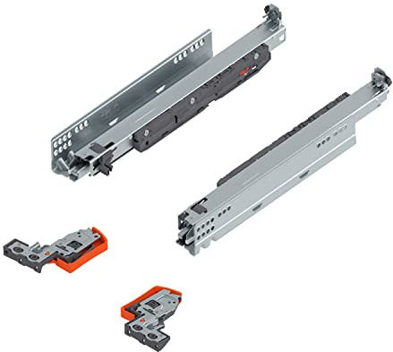 siwitec Blum MOVENTO Führungssystem mit BLUMOTION 40 kg, Soft-Close, Nennlänge 450 mm, 760H4500S