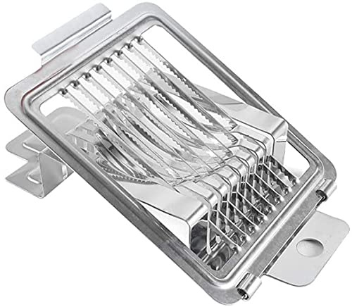 Eierschneider Eierteiler aus Edelstahl, Eierschneider 2 in 1 Scheiben und Keile Küchenwerkzeuge für Eier, Eierteiler, Geeignet für Gastronomie Professionelle Küchen