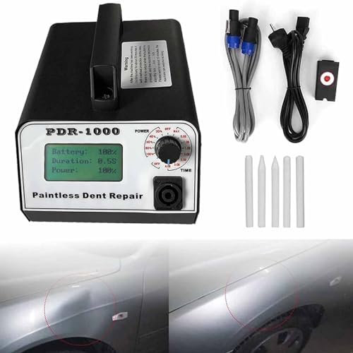 PixCy 1000w Herramienta De Reparación De Inducción Magnética para Eliminación De Abolladuras,Abolladuras Sin Pintura para Automóviles De Hierro,Eliminación Abolladuras Menores,110V