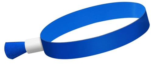 Richeyty 100 StüCk Stoff-Event-ArmbäNder, Farbige ArmbäNder für Veranstaltungen, für Leichtes Konzert-Armband (Blau)