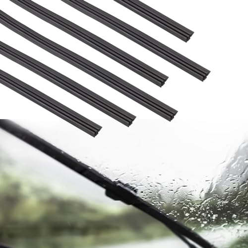 Juego de 6 limpiaparabrisas de goma, 800 mm, universal, compatible con todos los limpiaparabrisas