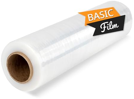 Pellicola Trasparente per Imballaggio, Plastica per Imballaggio Traslochi, Pellicola Trasparente Protettiva, Pellicola Imballaggio Mobili, Scatole Cartone Trasloco e Oggetti - Ofituria (1pz - Basic)