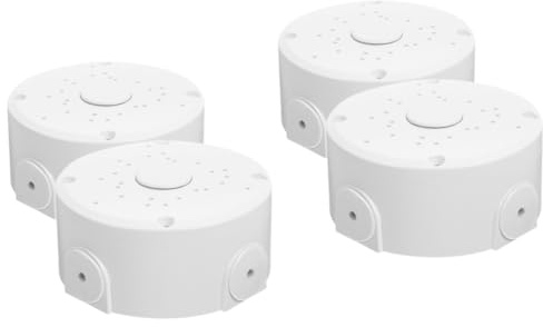Hemobllo 4pcs Outdoor Camera Holder Box Wall-mounted Cable Hiding Boxes for Security Cameras