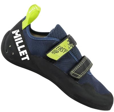 Millet Chaussons Escalade Homme Confort Adhérence Durable pour Débutant - Easy UP, Bleu, 44.5 EU