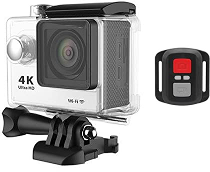DIGNIFE Action Camera, Original 20MP WiFi Action Camera, Outdoor 1080P 60fps 2.0 Ultra HD 4K, Mini Helmet Camera, Waterproof Sports Camer(Silver)