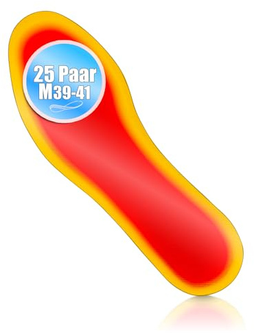 BigDean 25 Paar Fußwärmer – Sohlenwärmer ohne Strom