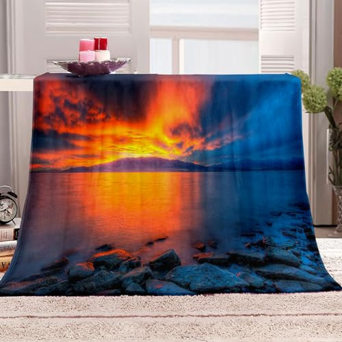 KQYLBM Ozean Winter Blanket 100 X 150 cm Decke Flauschig Fleece Decke Kinderdecke