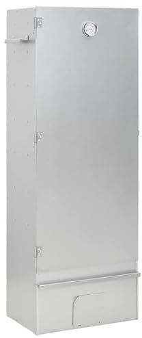 Fumoir de cuisine et salle à manger avec copeaux de bois 44,5 x 29 x 110 cm Acier galvanisé Maison et jardin