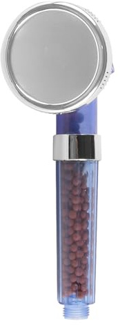 Laroal Pommeau de Douche à débit Puissant avec Filtre à Billes, Jet amplifiant la Pression avec 3 Modes pour Un Bain économe en Eau
