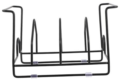 Hemobllo Soporte de Drenaje para Vajilla y Cubiertos de Hierro Negro Diseño Simple para Organizar y Clasificar Utensilios en Cocina
