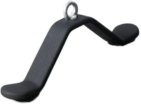 Trizeps-Langhantel, robuster Krafttrainer, untere Zugstangenbefestigung, langlebiger rutschfester Griff, ideal für Fitness, Zuhause, Krafttraining, Outdoor-Workouts, Fitnessstudio, Schwarz