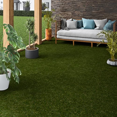 Snapstyle Kunstrasen | Rasenteppich mit Noppen | Wetterfest | Balkon | Terrasse | Outdoor Teppich