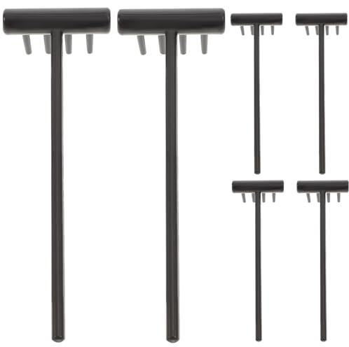 Levemolo 6 pièces Zen Mini Râteaux de Table Compact pour Décoration de Bureau et Jardin Zen Accessoires de Paysage pour Relaxation et Création de Motifs