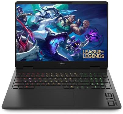 HP Omen 16-ap0005sf Ordinateur Portable Gaming 16 FHD IPS 144 Hz, PC Portable Gamer (AMD Ryzen 9 8940HX, RAM 32 Go, SSD 1024 Go, Nvidia GeForce RTX 5060 8Go, Windows 11), Laptop Noir, AZERTY