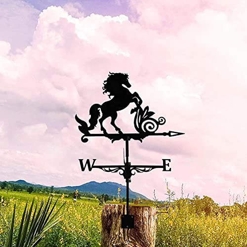CLSDRHX Ornamento meteorología Metal, Paleta Clima Grande, indicador dirección Decoración la Ruleta del Viento para el jardín Decoraciones Techo de Patio