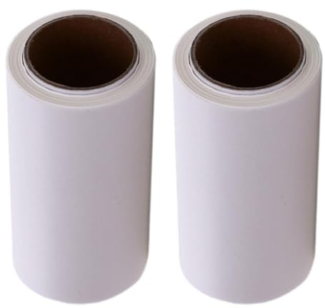 OFFIGAM 2 Rollos de Papel Antiadherente y Resistente al Agua para Moldes de Pasteles y Bandejas de Hornear, Color Blanco, Adecuado para Repostería y Cocina