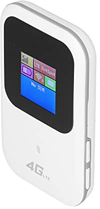 Cosiki Hotspot Mobile, Router Wireless con Schermo LCD per Smartphone Tablet Laptop, Supporta 10 Dispositivi 150Mbps LTE CAT4 2.4GHz 5GHz MIMO, Batteria Integrata da 2400mAh