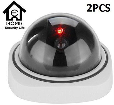 BW Lot de 2 caméras de surveillance factice intérieure/extérieure