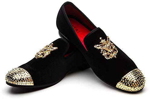 JITAI Men’s Fashion Loafers and Faux Leather Shoes for Men Moccains Party Loafers Shoes