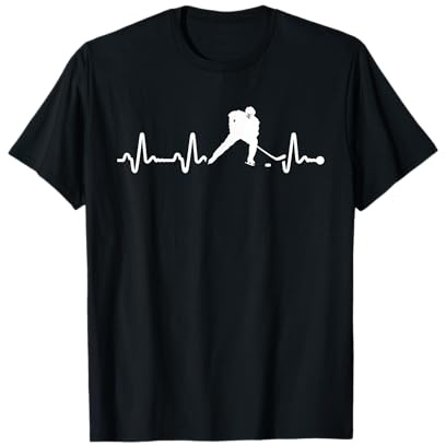 Heartbeat Ice Hockey T-Shirt T-Shirt