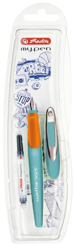 Herlitz Füllhalter my.pen style Türkis/Orange