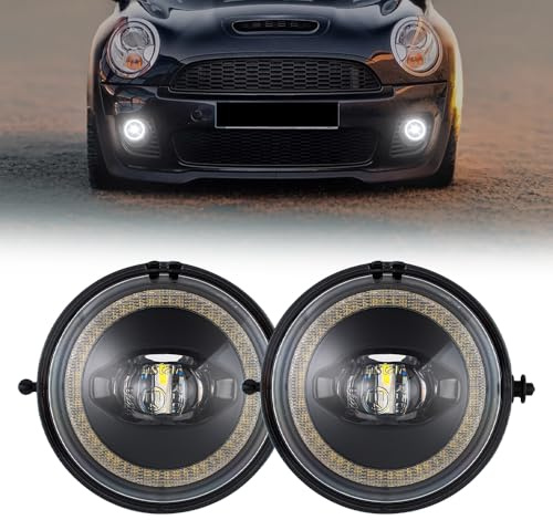 NSLUMO LED-DRL-Nebelscheinwerfer für M/INI C/OOPER R56 R57 R55 R58 R59 R60 | R61 für ment: für M/INI C/OOPER R55 R56 R57 R58 R59 R60 R61 Frontstoßstange Nebel/drl Tagfahr IP67 wasserdicht