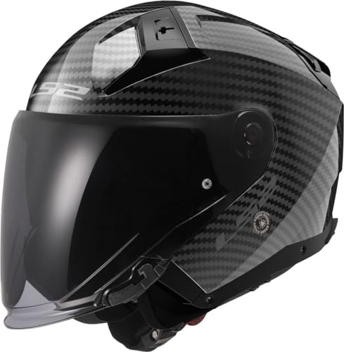 LS2, jethelme Motorrad Infinity II Gloss Carbon, XXL | Beschlaghemmend