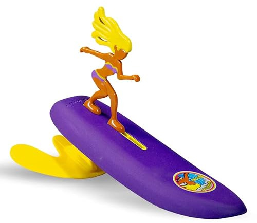 Frescobol 1946 SurferDudes Alice Aussie V2 | Surf Beach Game för barn | Vågdriven mini-surfing | Beach Toy Wave Powered