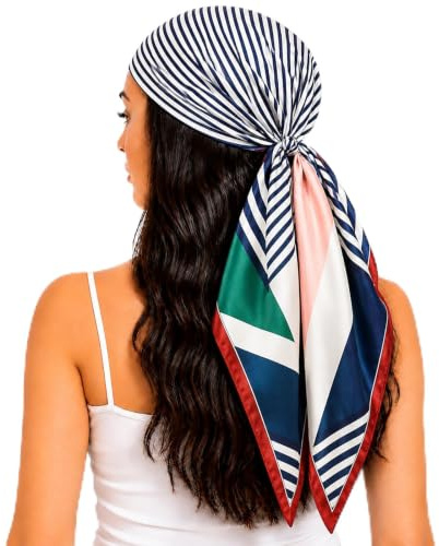 FAIRYGATE Seidentuch Damen Seidentuch Seide Leicht Seidenschal Bandana Halstuch Kopftuch Elegante Schal Tuch Geschenk für Frauen DA21