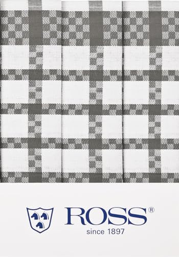 Ross - Baumwolle - 3 X Geschirrtücher im Set (Grau)