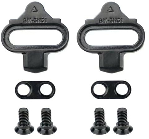 Hsupez Bike Fahrrad Schuhplattenset, SPD Compatible Bike Pedal Cleats, Pedalplatten Fahrradzubehör Set für Shimano, MTB Cleat Geeignet für Männer und Frauen Radfahren, Bike Cleats für Cycling