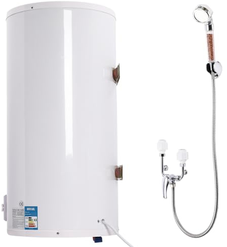 VonVVer Elektro Warmwasserspeicher 50L - Warmwasserboiler 2000W Elektrospeicher, Boiler 0.7MPa Maximale Temperatur: 75° C