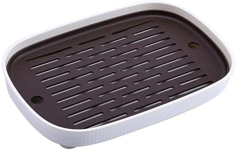 BBTISG Kaninchentoilette, Kleine Haustier Toilette Kaninchen Meerschweinchen Katzentoilette Rechteckig Haustier Töpfchentrainer Pfanne Training Badezimmer für Kleine Tiere (Schwarz, S)