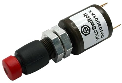 yourSwitch 00103001XX Bremslichtschalter Schließer 76/2 passend zu Same Deutz-Fahr 01175754, Fendt D26733123 Case 09818685 Schalter für Bremslicht mit roter Kappe