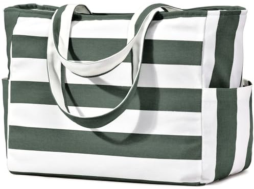 oscaurt Strandtasche XXL Sporttasche Damen Tote Bag Badetasche Shopper Tasche Damen Handtasche Faltbare Einkaufstasche Beach Bag Geschenke für Frauen