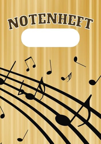 Notenheft: Notenbuch A5 | Leer mit Notenlinien | Schüler, Lehrer und Musiker | Perfekt für den Unterricht | Für Anfänger und Fortgeschrittene