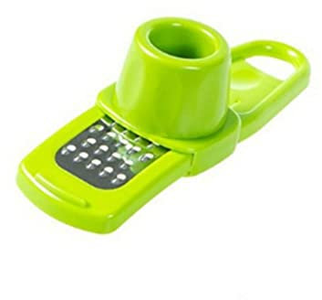 Mini tritatutto per aglio, grattugia per aglio, mini strumento di cottura, tritatutto per zenzero (verde)