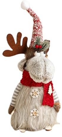 Qsvbeeqj Raffinato Natale Renna Finestra Decorazione Figura Per Ambiente Festival In Case E Uffici