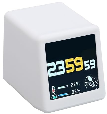 SUNGOOYUE Reloj por Clima Digital, WiFi Conexión Galería de Fotos Desktop Pronóstico del Clima