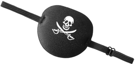 Sleep Augenabdeckung – Augenmaske mit verbundenen Augen | Medizinischer Eyepatch verstellbar | bequeme Piratenaugenpflaster | Schwarze Augen, Piraten-Patches, Pirat Black Out Broltfold – tragbarer