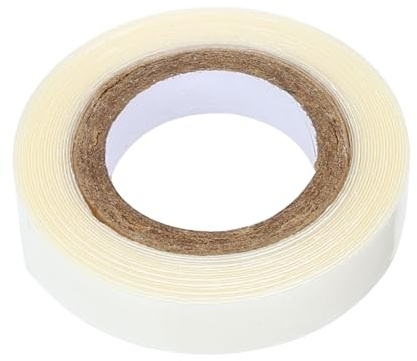 Gogogmee Cinta de Papel Doble Extensiones Adhesiva y Cara de Pelucas Rollo Blanco Pegamento Fuerte y Amigable 3 Yardas de Cabello Piel Uso Femenino