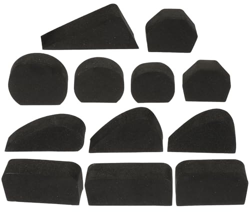 TOYANDONA 12 Moldes para Asas de Tazas de Cerámica Eva, Accesorios para Hacer Tazas, Molde DIY para Mango, Set de 12 Piezas para Manualidades de Cerámica y Alfarería, Herramientas para